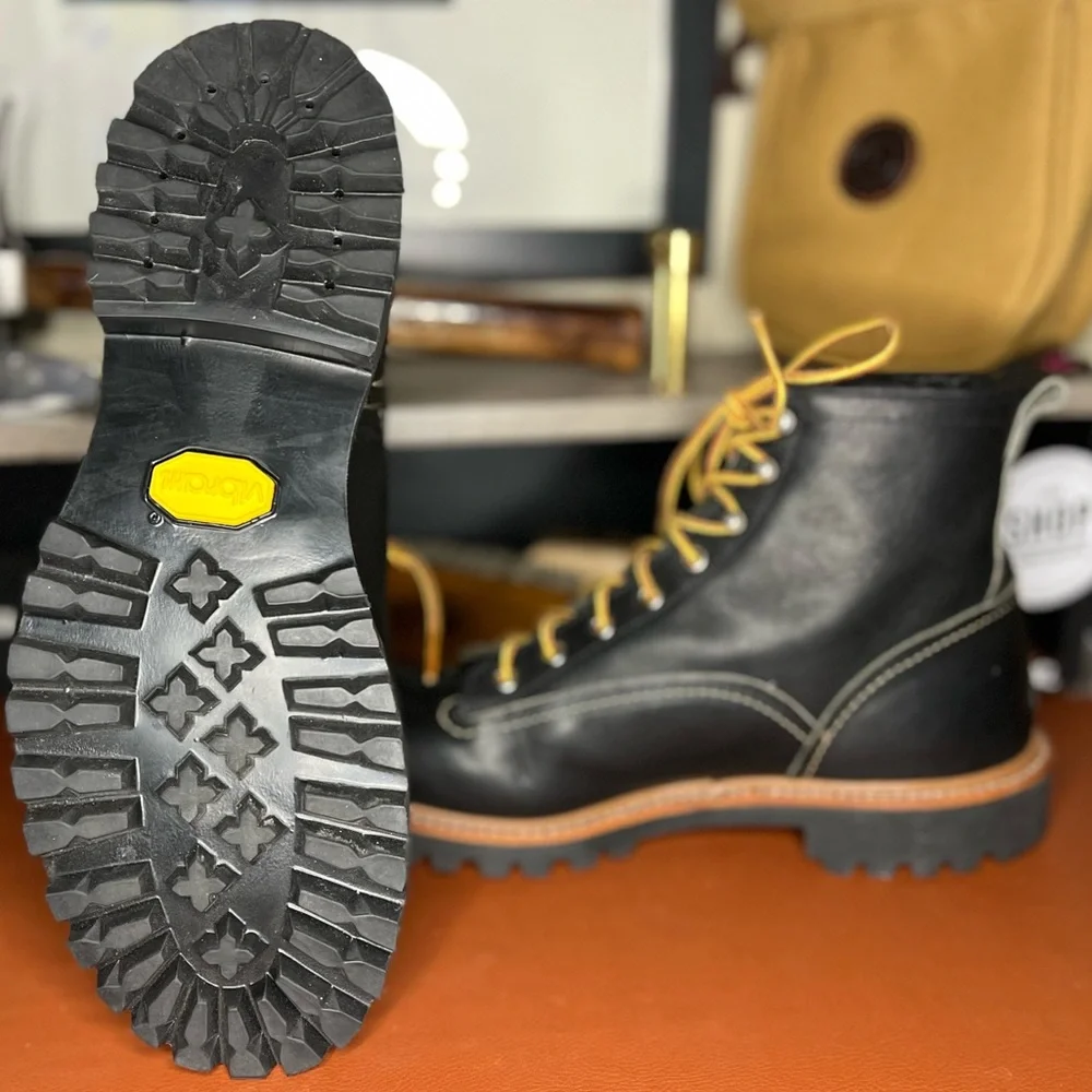 Red Wing 2935 Lineman Black Chrome with Vibram’s Lug Sole 360 Storm Welt 9.5D - Picture 5 of 7